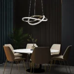 علاقي مودرن ذهبي لون الانارة 3 اضاءات واط 60