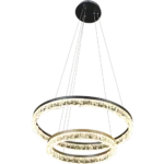 نجف مودرن مقاس 40*60 سم فضي لون الانارة 3اضاءات 75 واط