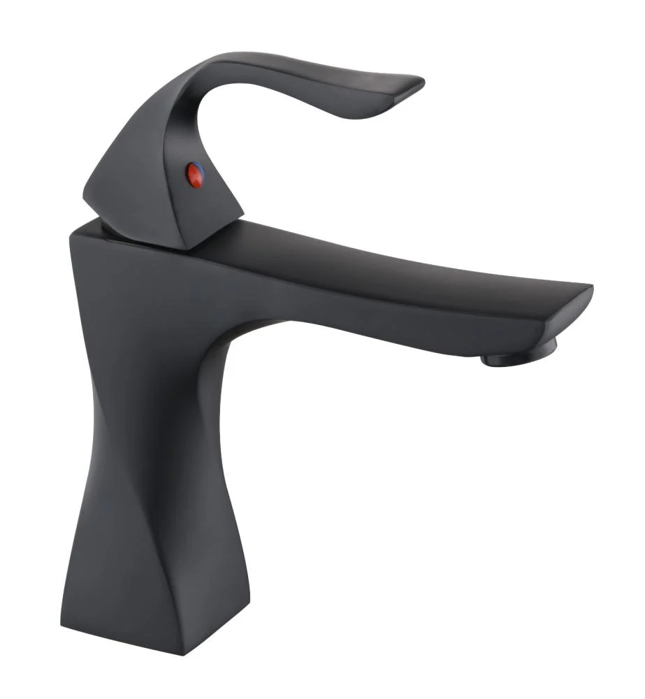 65e5d30c-1aea-48d7-a217-8c9254718ffd-923 خلاط مغسلة أسود قصير مقاوم للصدأ - الصورة 1