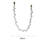 ⁦نحف مودرن زيتي لون الانارة اصفر 48 واط⁩ - الصورة ⁦4⁩