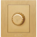 مفتاح دايمر مروحة 300 واط لون ذهبي هادئ توفل