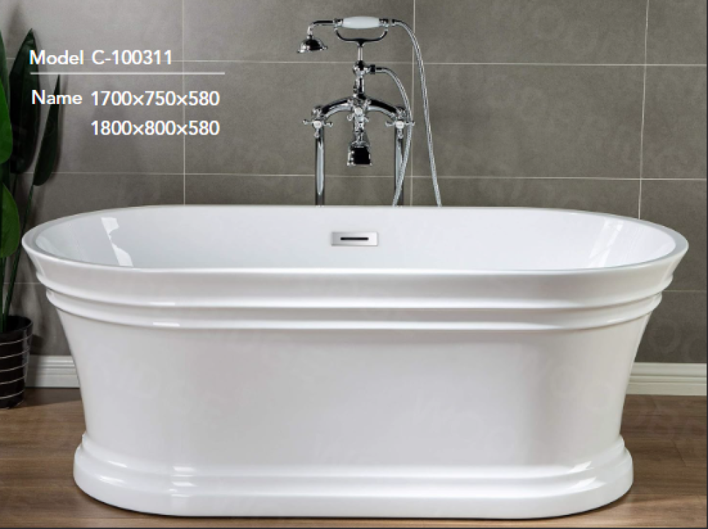 6f363666-3e6b-494f-9f8b-9ee871c2185c-1000x747 مغطس كلاسك لون ابيض مقاس 170*75 ارتفاع 580 بضمان عشر سنوات - الصورة 1