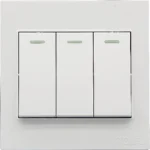 ⁦مفتاح ثلاثي لون ابيض ساده توفل⁩ - الصورة ⁦4⁩