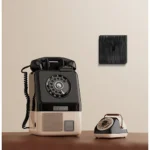 ⁦فيش منفذ هاتف تلفون مفرد لون اسود بيانو بلاتيني⁩ - الصورة ⁦3⁩