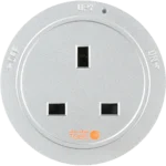 ⁦راس فيش مجرى ثلاثي دائري لون فضي 13 امبير توفل⁩ - الصورة ⁦2⁩