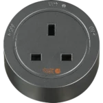 ⁦راس فيش مسار كهربائي ثلاثي دائري لون جرافيت 13 امبير توفل⁩ - الصورة ⁦2⁩