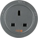 ⁦راس فيش مسار كهربائي ثلاثي دائري لون جرافيت 13 امبير توفل⁩ - الصورة ⁦3⁩