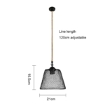 ⁦علاقي مودرن مفرد اسود E27*1⁩ - الصورة ⁦2⁩