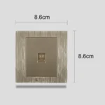 ⁦فيش منفذ هاتف تلفون مفرد لون ذهبي ملكي توفل⁩ - الصورة ⁦3⁩