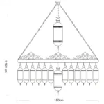 ⁦نجف اسلامي 5 قطع مساجد وقصور كامل (تُضاف رسوم الأوزان الثقيلة)⁩ - الصورة ⁦3⁩