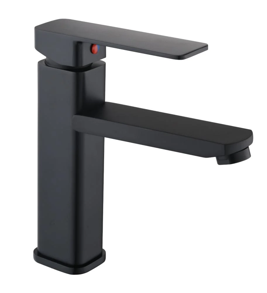 8d7b467a-fc93-4e9f-9417-4ca8dbe58c74-913 خلاط مغسلة أسود قصير مقاوم للصدأ - الصورة 1