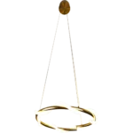 ⁦نجف مودرن زيتي لون الانارة اصفر 36 واط قطر 40 سم⁩ - الصورة ⁦2⁩