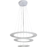 ⁦علاقي مودرن ابيض لون الانارة 3 اضاءات W125⁩ - الصورة ⁦2⁩