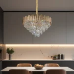 نجف مودرن ذهبي E14*10L قطر 60 سم