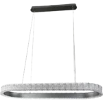 ⁦نجف مودرن فضي لون الانارة 3 اضاءات 1000*350 95 واط⁩ - الصورة ⁦2⁩