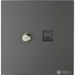 فيش كمبيوتر مع دش لون بيانو جرافيت رويال