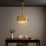 نجف مودرن ذهبي 400 E14*5