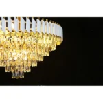 ⁦نجف مودرن ابيض مع ذهبي E14 80 سم⁩ - الصورة ⁦2⁩