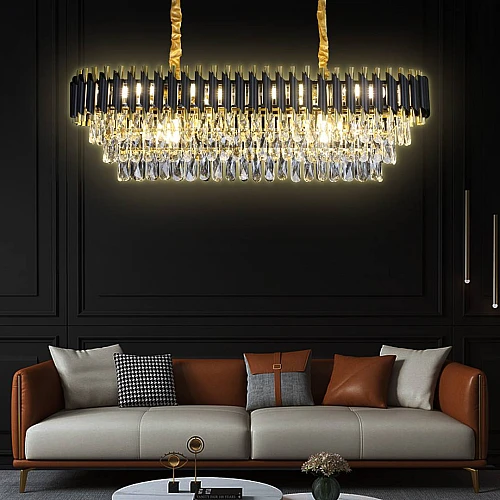 BzKf8C9zGvBlF7W3e8RM5SBpTKREA6b5BplWPmRkCPmrqKLvfsK2s-500x500 نجف مودرن مستطيل اسود مع ذهبي E14 قطر 100*35 سم - الصورة 1