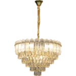 ⁦نجف مودرن ذهبي E14*9L قطر 600 ملم⁩ - الصورة ⁦3⁩