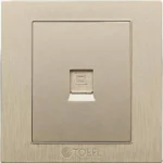 ⁦فيش منفذ كمبيوتر مفرد لون ذهبي ملكي توفل⁩ - الصورة ⁦5⁩