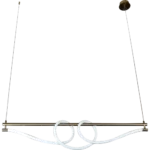 ⁦نجف مودرن زيتي لون الانارة اصفر 30 واط قطر 120 سم⁩ - الصورة ⁦2⁩