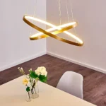 ⁦نجف مودرن ذهبي لون الانارة اصفر400*600 42 واط⁩ - الصورة ⁦5⁩