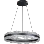 ⁦نجف مودرن أسود لون الانارة 3 اضاءات 115 واط مقاس 800 ملم⁩ - الصورة ⁦2⁩