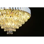 ⁦نجف مودرن ابيض مع ذهبي E14 80 سم⁩ - الصورة ⁦7⁩