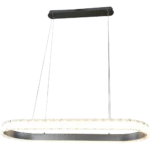 ⁦نجف مودرن فضي لون الانارة 3 اضاءات 1000*350 95 واط⁩ - الصورة ⁦3⁩