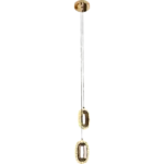 ⁦نجف مودرن ذهبي نيكل كروم لون الانارة 3 اضاءات 7 واط مجوز⁩ - الصورة ⁦2⁩