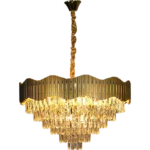 ⁦نجف مودرن ذهبي E14*15L مقاس 80 سم⁩ - الصورة ⁦3⁩