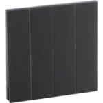 مفتاح رباعي لون بيانو اسود رويال