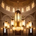 ⁦نجف مساجد لفظ الجلالة E27*20L مقاس قطر 100 سم - (هذا المنتج متاح داخل مدينة جدة فقط)⁩ - الصورة ⁦3⁩