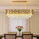 نجف مودرن ذهبي E14*14 مقاس 1000*350 ملم