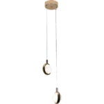 ⁦نجف إليجانت برايم علاقي مجوز ذهبي مع لون الانارة 3اضاءات متغيرة(12 واط ) معلقة⁩ - الصورة ⁦2⁩