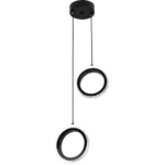 ⁦علاقي مجوز حلقتين اسود لون الانارة 3اضاءات 15 واط⁩ - الصورة ⁦5⁩