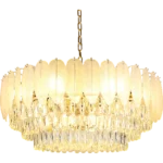 ⁦نجف مودرن ذهبي E14 قطر 80 سم⁩ - الصورة ⁦4⁩