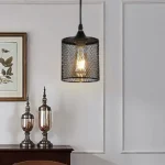 علاقي مودرن مفرد اسود E27