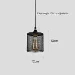 ⁦علاقي مودرن مفرد اسود E27⁩ - الصورة ⁦4⁩