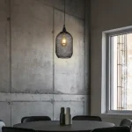 علاقي مودرن مفرد اسود E27