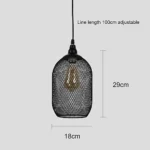 ⁦علاقي مودرن مفرد اسود E27⁩ - الصورة ⁦3⁩