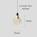 ⁦نجف مودرن ذهبي لون الانارة اصفر 5 واط مفرد⁩ - الصورة ⁦3⁩