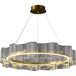 ⁦نجف مودرن زيتي 3اضاءات 36 واط 60 سم⁩ - الصورة ⁦4⁩