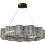 ⁦نجف مودرن زيتي 3اضاءات 36 واط 60 سم⁩ - الصورة ⁦2⁩