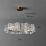 ⁦نجف مودرن زيتي 3اضاءات 36 واط 60 سم⁩ - الصورة ⁦3⁩