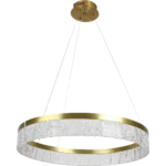 ⁦نجف مودرن زيتي 3اضاءات 30 واط قطر 60 سم⁩ - الصورة ⁦4⁩