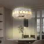 نجف مودرن زيتي لون الانارة 3اضاءات 30 واط قطر 40 سم