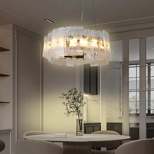 HA-C5647-400-CR (22)-500x500 نجف مودرن زيتي لون الانارة 3اضاءات 30 واط قطر 40 سم - الصورة 1