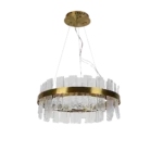 ⁦نجف مودرن زيتي لون الانارة 3اضاءات 42 واط قطر 60 سم⁩ - الصورة ⁦4⁩